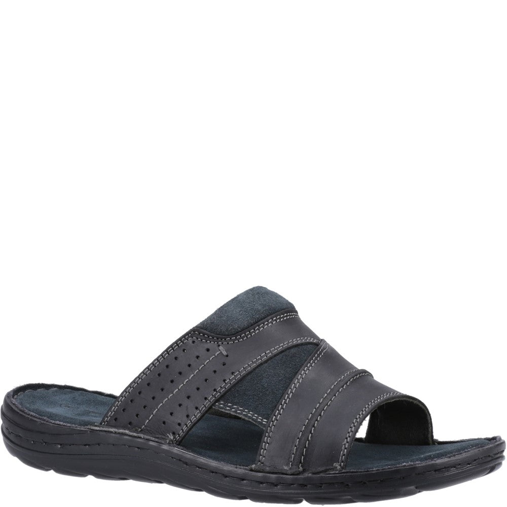 Sandal Mens Summer Black Hush Puppies Archer Mule Sandal