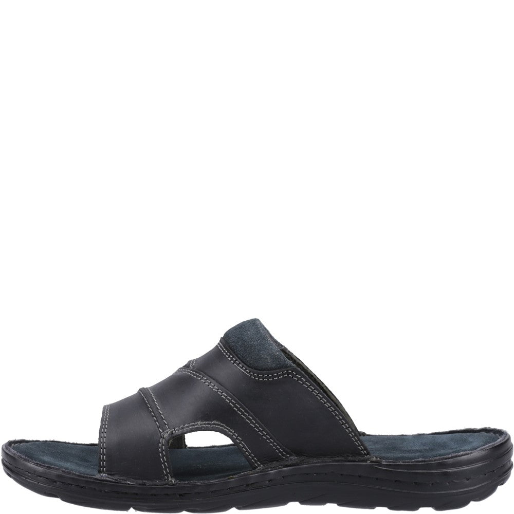 Sandal Mens Summer Black Hush Puppies Archer Mule Sandal