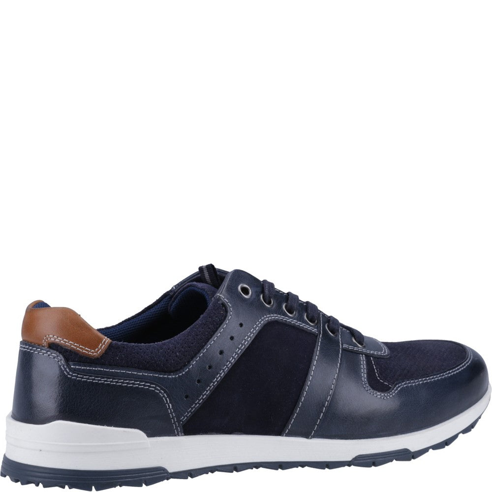 Mens Sports Navy Hush Puppies Christopher Trainer