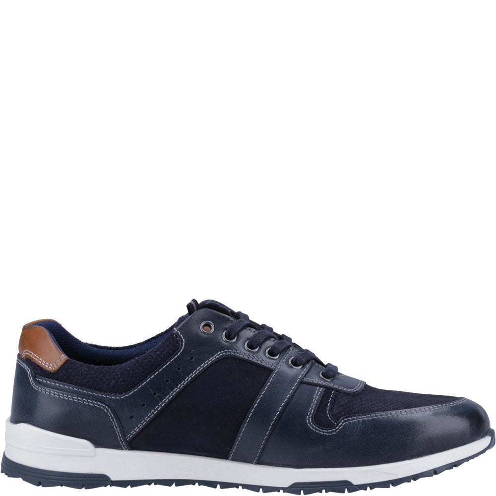 Mens Sports Navy Hush Puppies Christopher Trainer