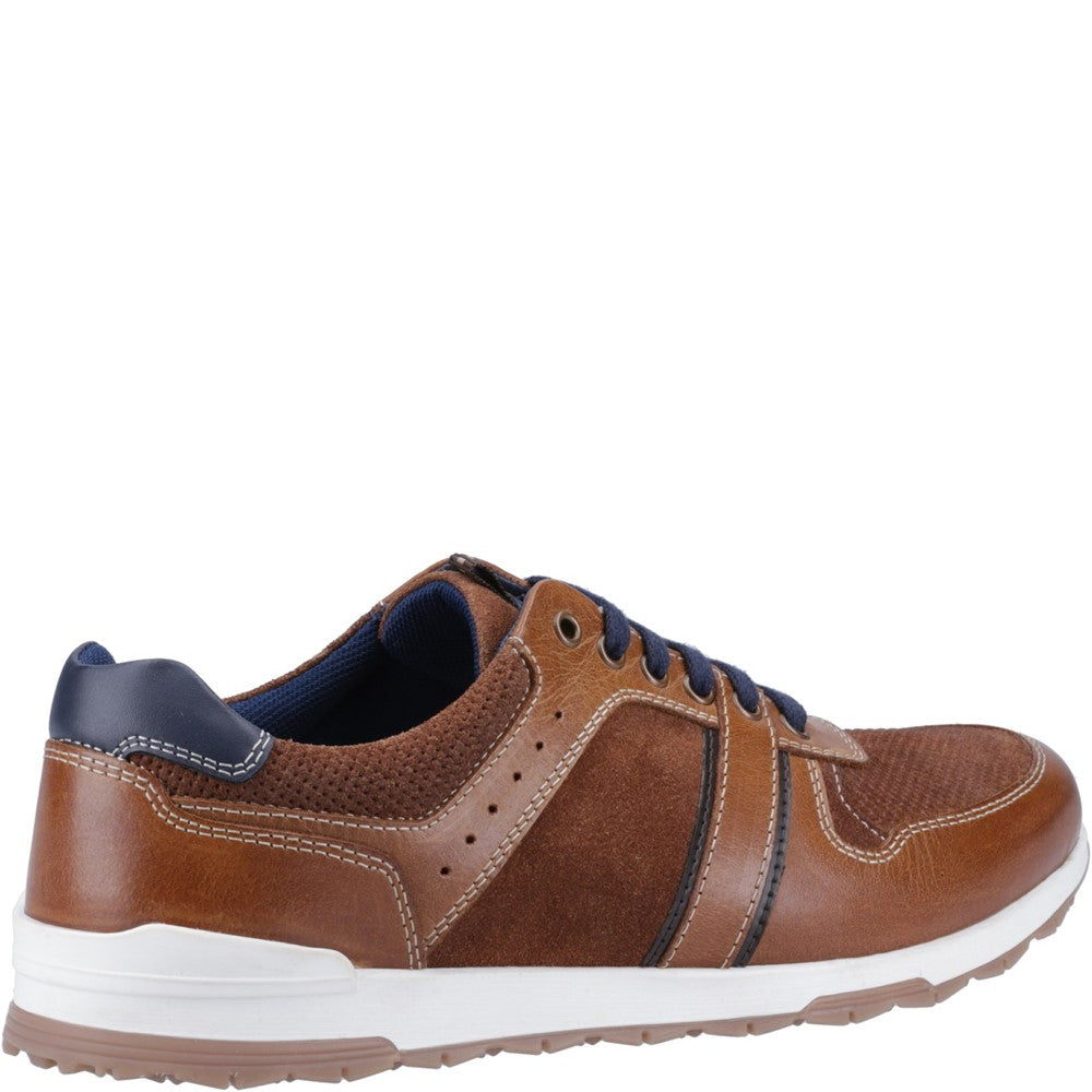 Mens Sports Tan Hush Puppies Christopher Trainer