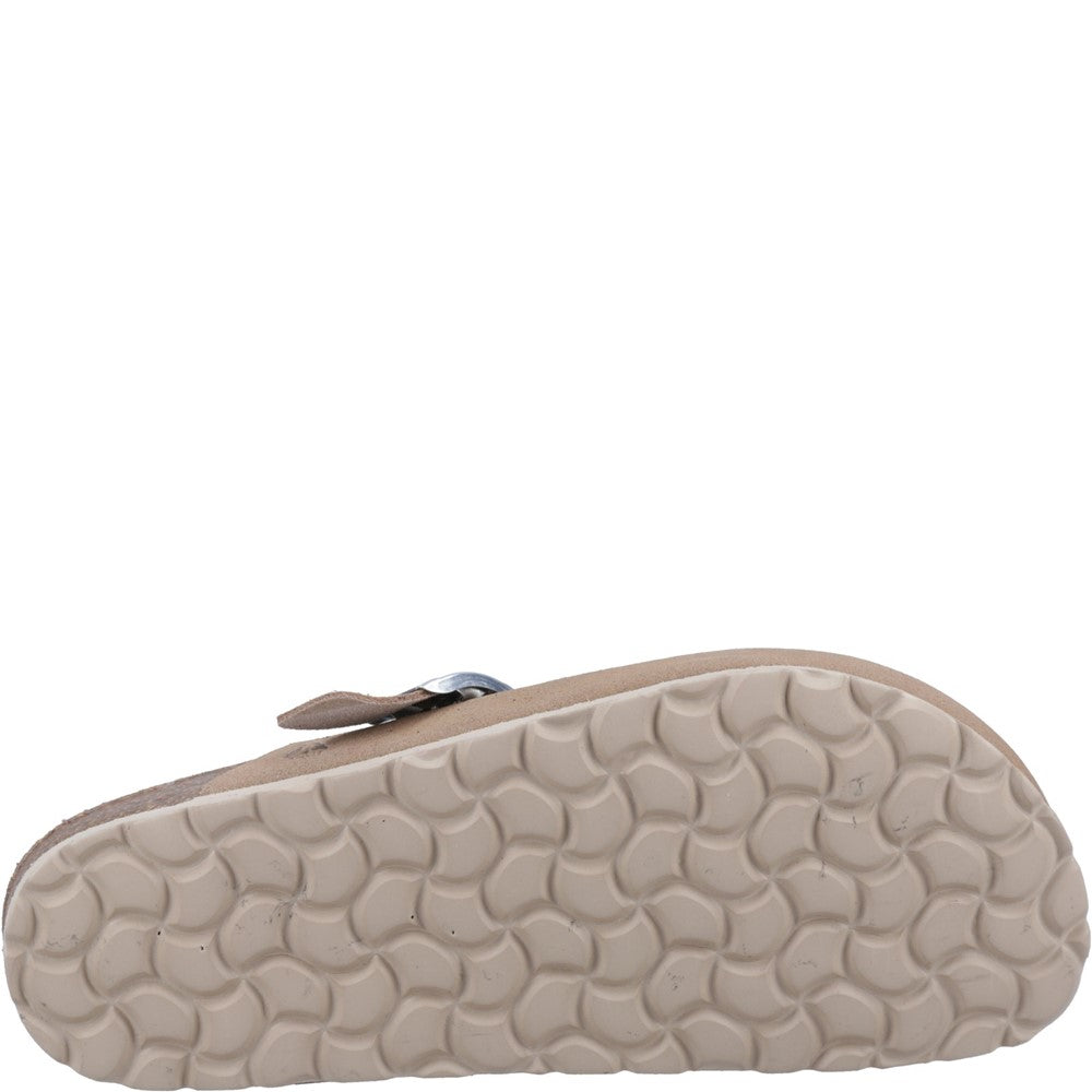 Sandal Ladies Summer Taupe Hush Puppies Bailey Closed Toe Mule
