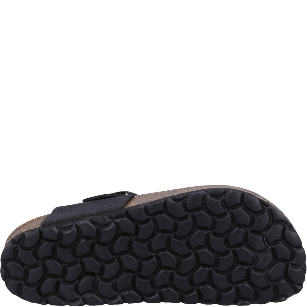 Sandal Ladies Summer Black Hush Puppies Billie Toepost Sandal