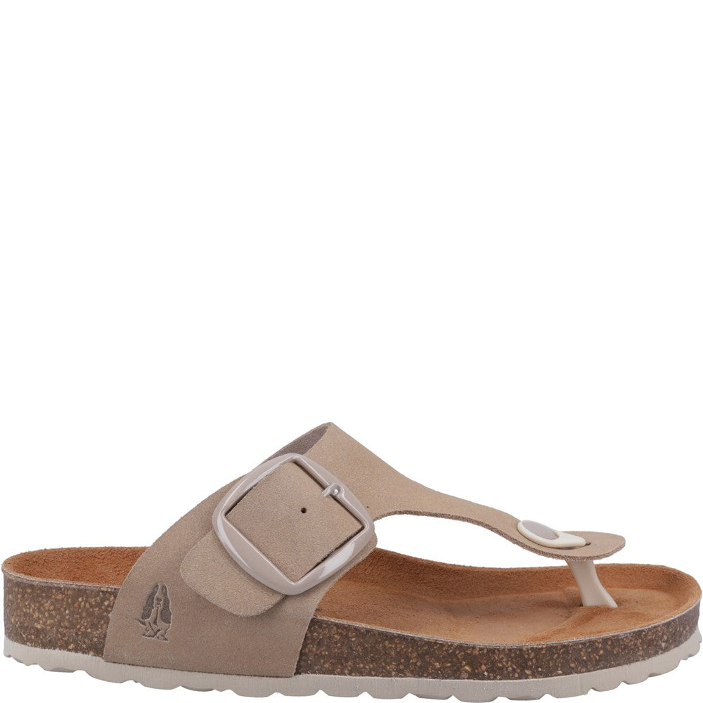 Sandal Ladies Summer Taupe Hush Puppies Billie Toepost Sandal
