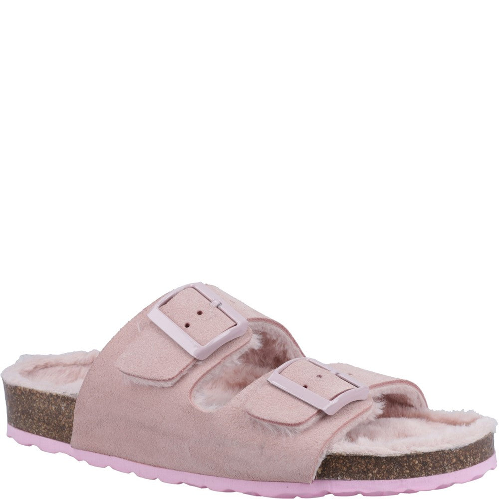 Classic Ladies Slippers Blush Hush Puppies Jessie Mule Slipper