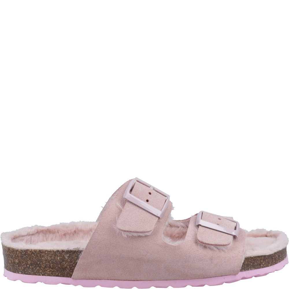 Classic Ladies Slippers Blush Hush Puppies Jessie Mule Slipper