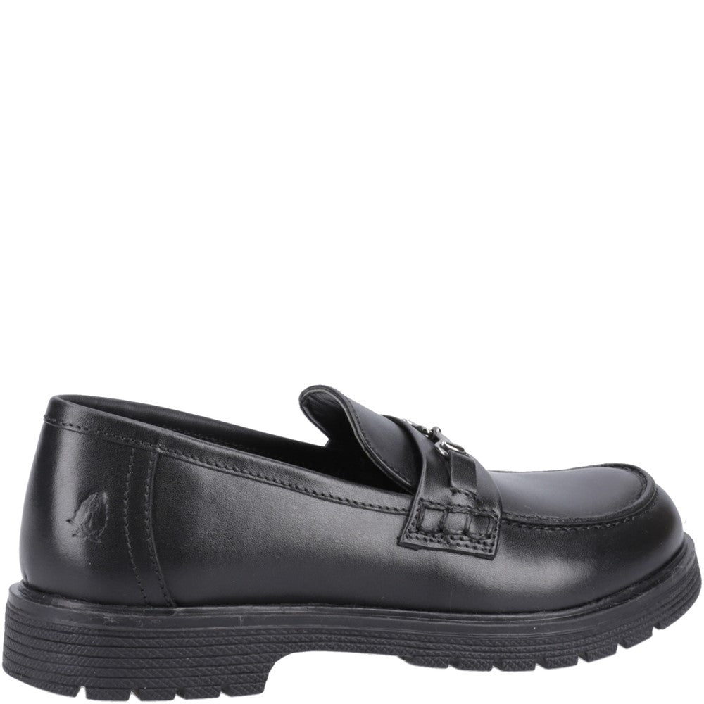 Girls BTS FLFR Black Hush Puppies Lydia Senior Shoe