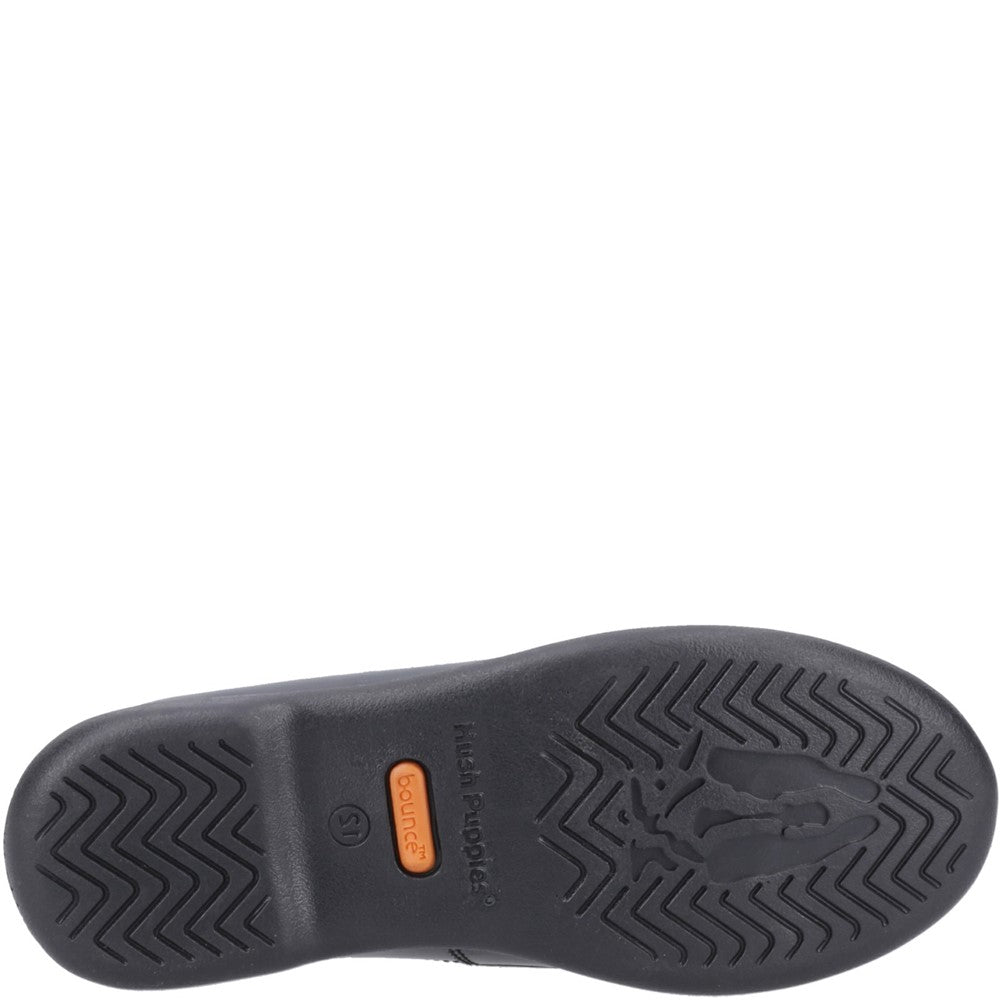 Girls BTS Black Hush Puppies Betty Patent Junior Shoe