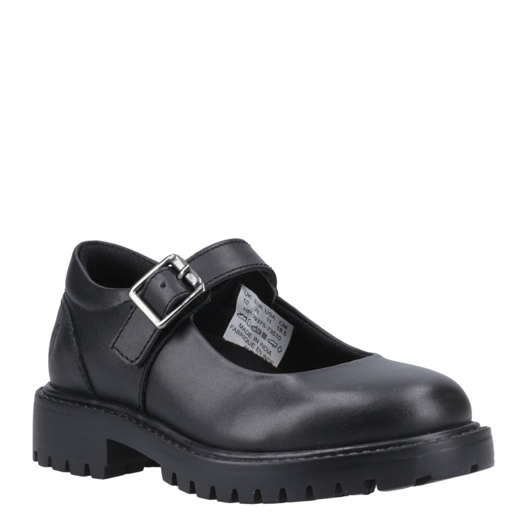 Girls BTS Black Hush Puppies Aurora Junior Shoe