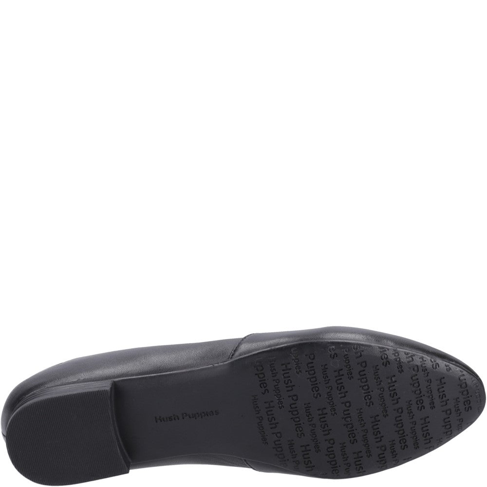 Girls BTS Black/Black Hush Puppies Lola Senior Shoe