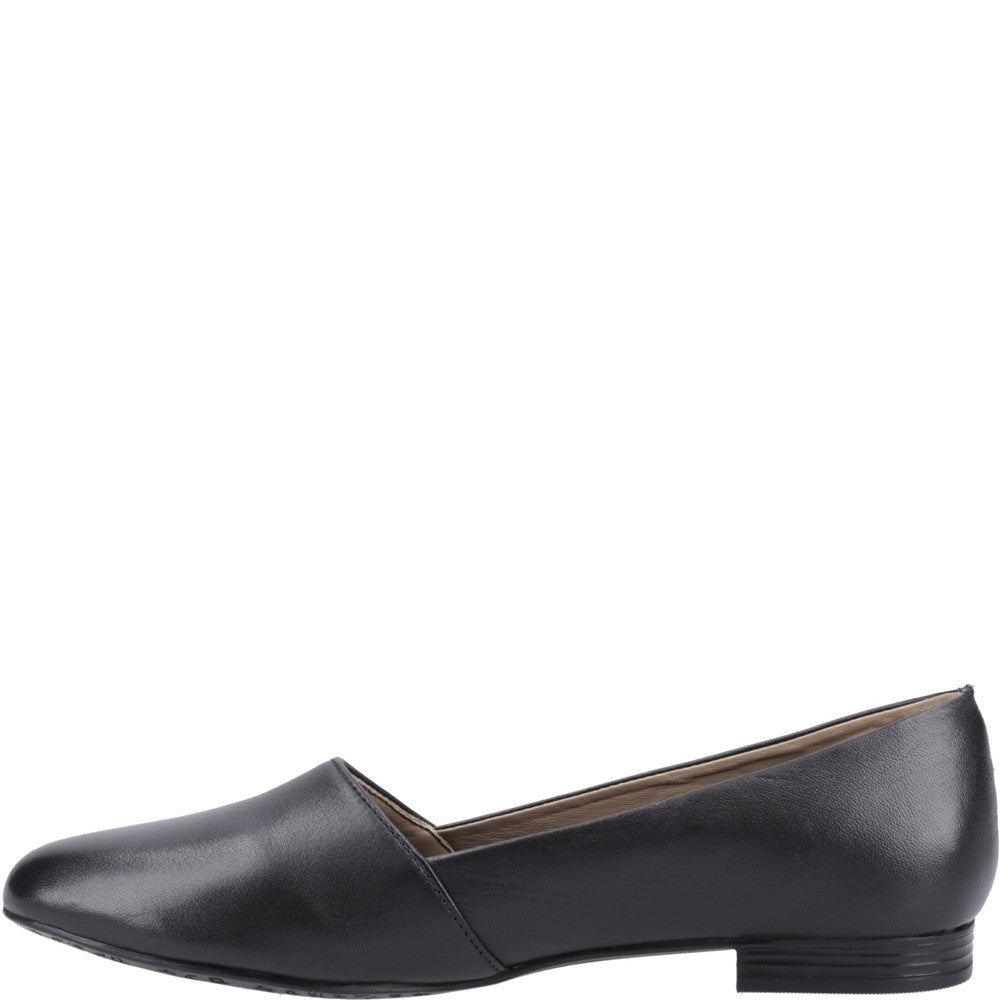 Girls BTS Black/Black Hush Puppies Lola Senior Shoe