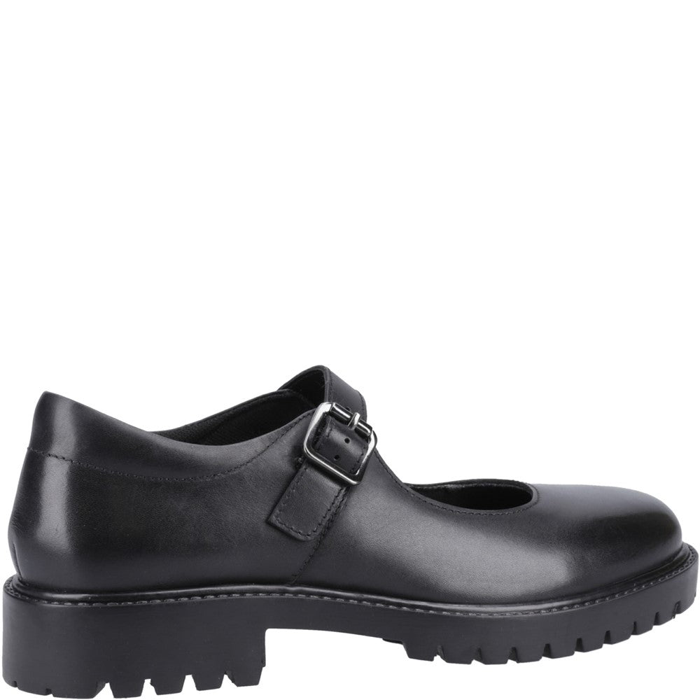 Girls BTS Black Hush Puppies Aurora Senior Shoe