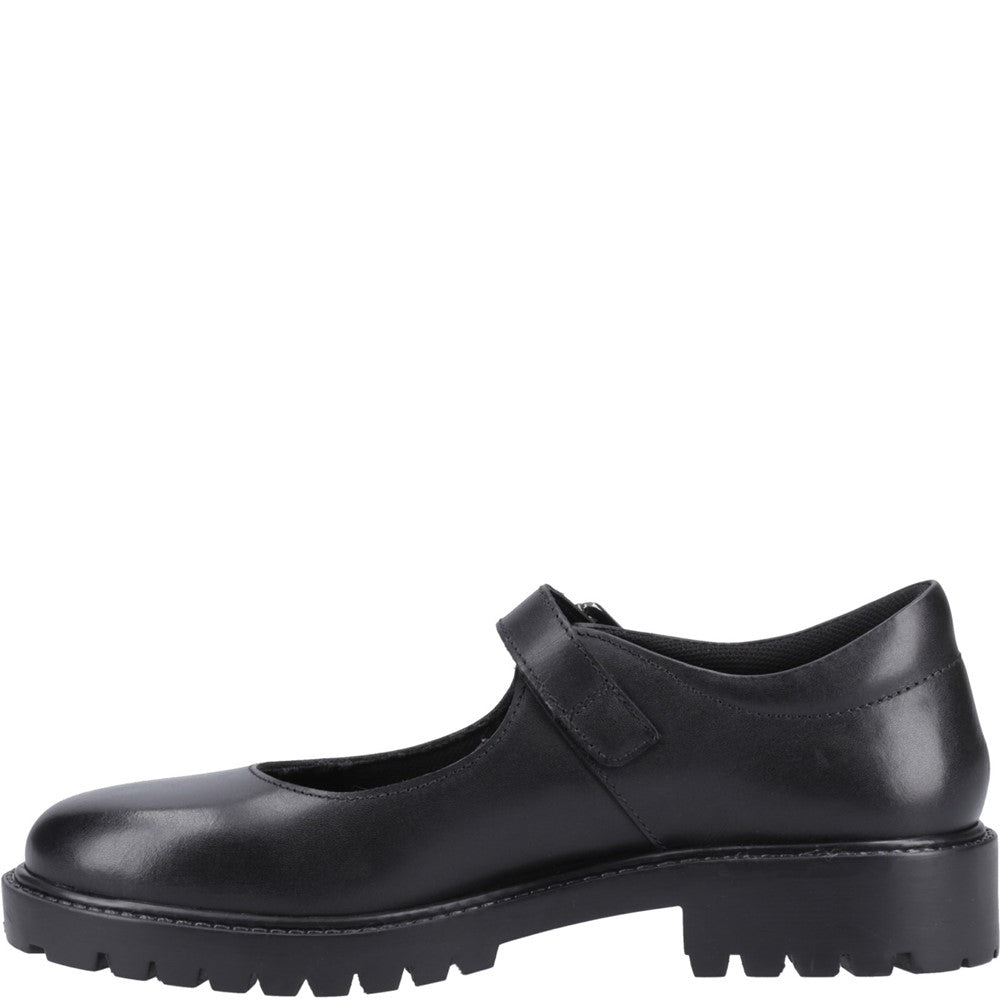 Girls BTS Black Hush Puppies Aurora Senior Shoe