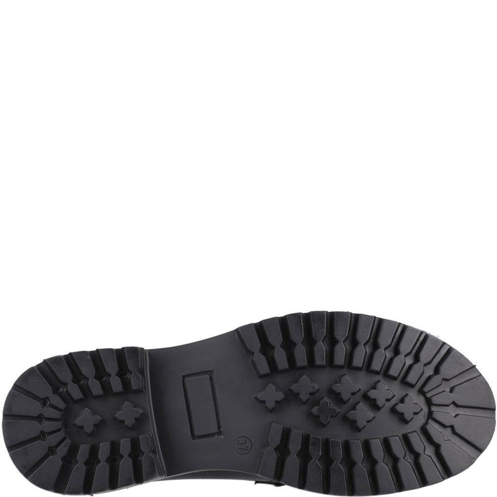 Girls BTS Black Hush Puppies Abigail Senior Shoe
