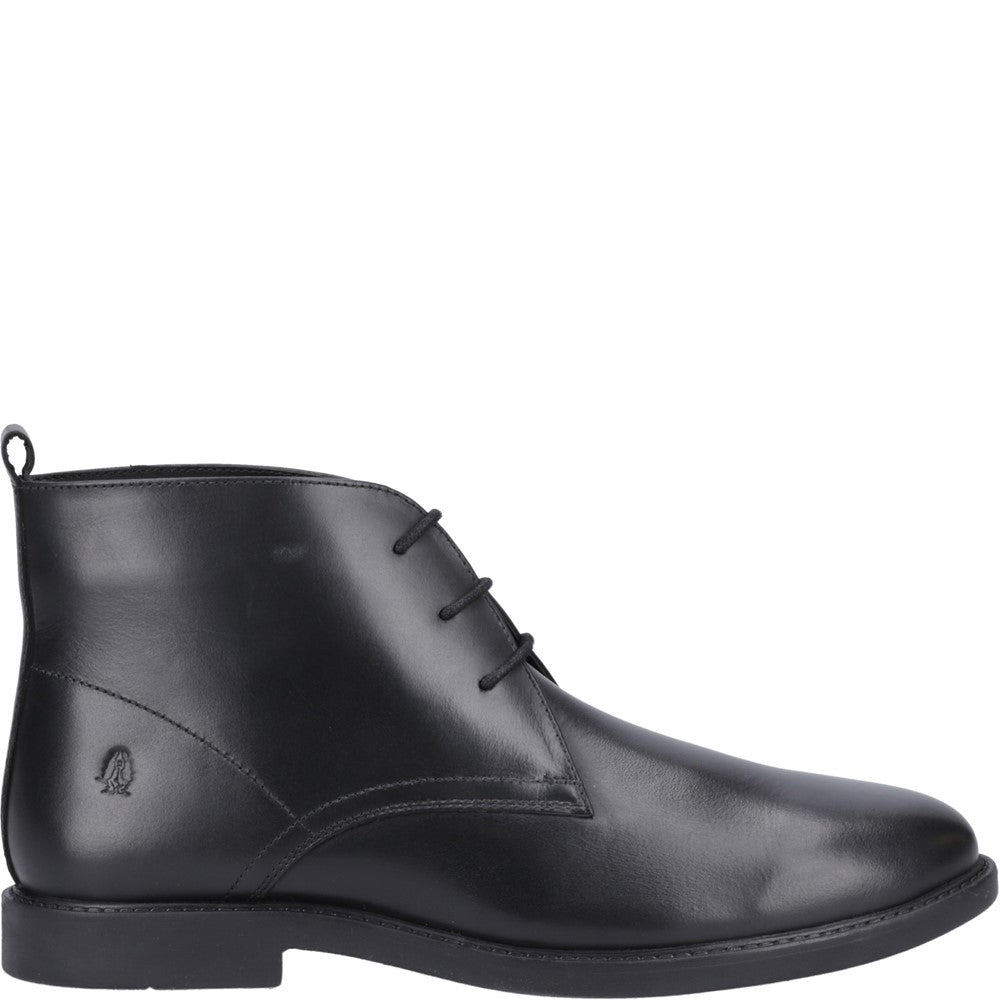 Boys BTS FLFR Black Hush Puppies Tate Senior Shoe
