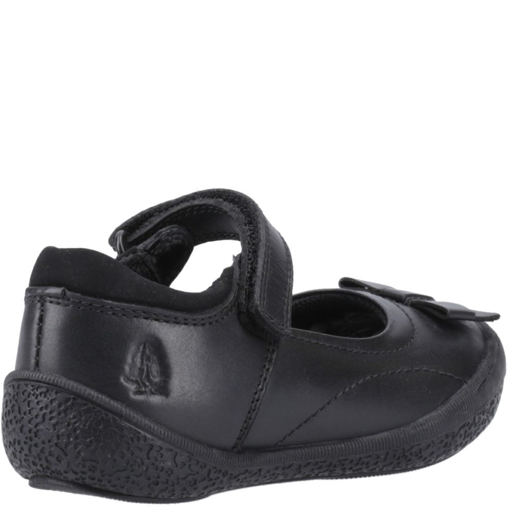 Girls BTS Black Hush Puppies Martha Inf Shoe