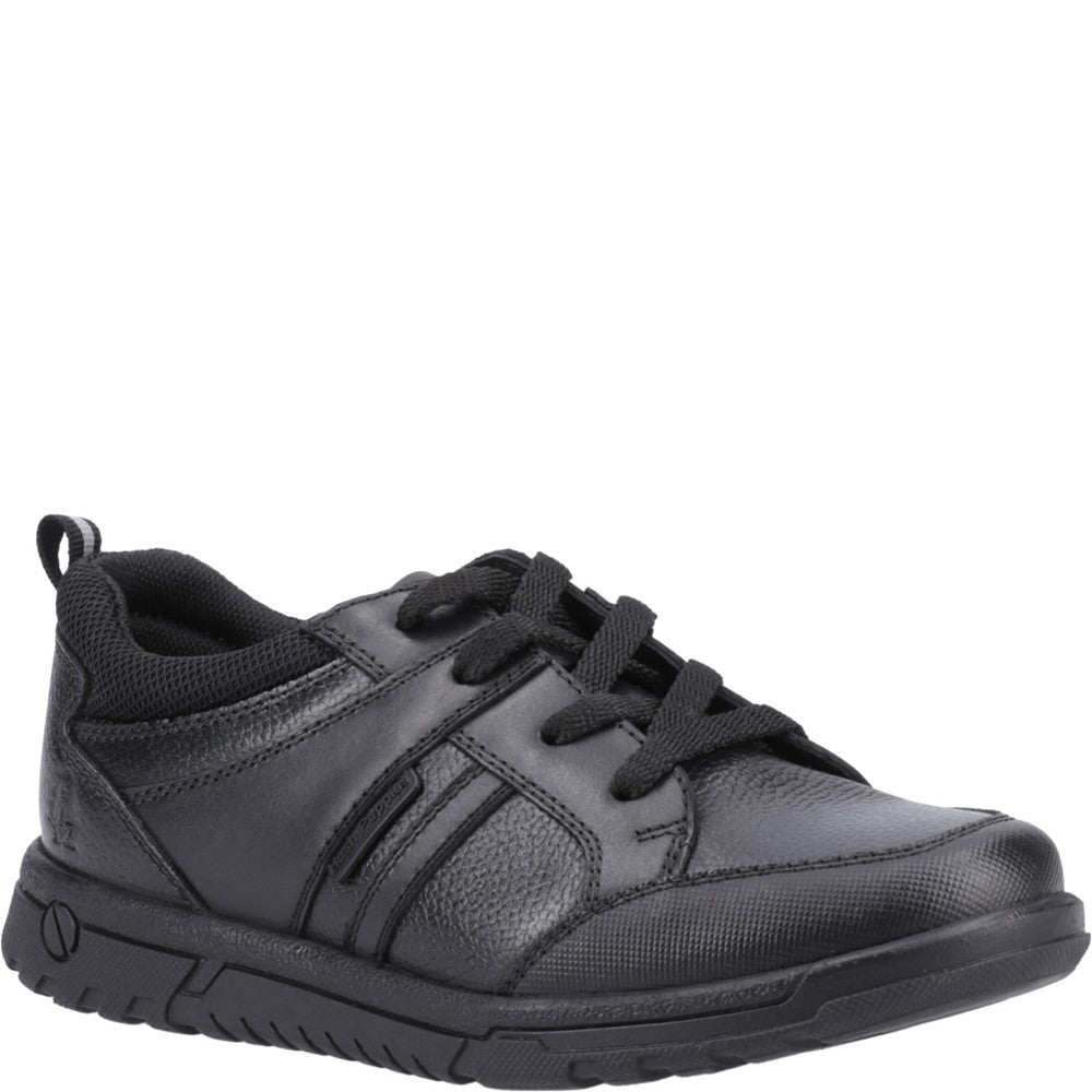 Boys BTS Black Hush Puppies Steven Senior Shoe