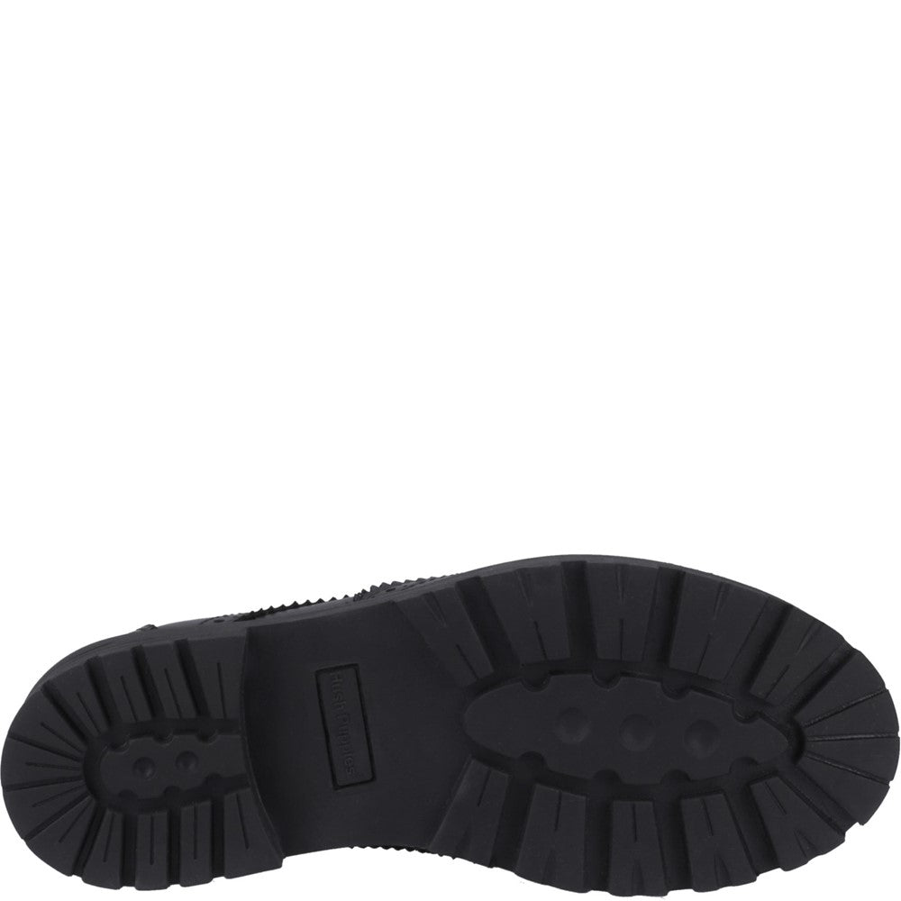 Girls BTS Black Hush Puppies Maxine Junior Shoe