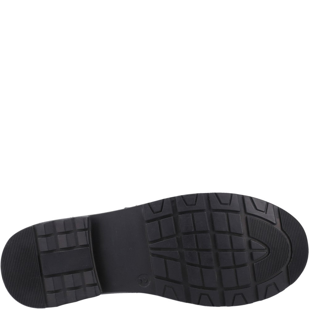 Boys BTS Black Hush Puppies Barry Junior Shoe