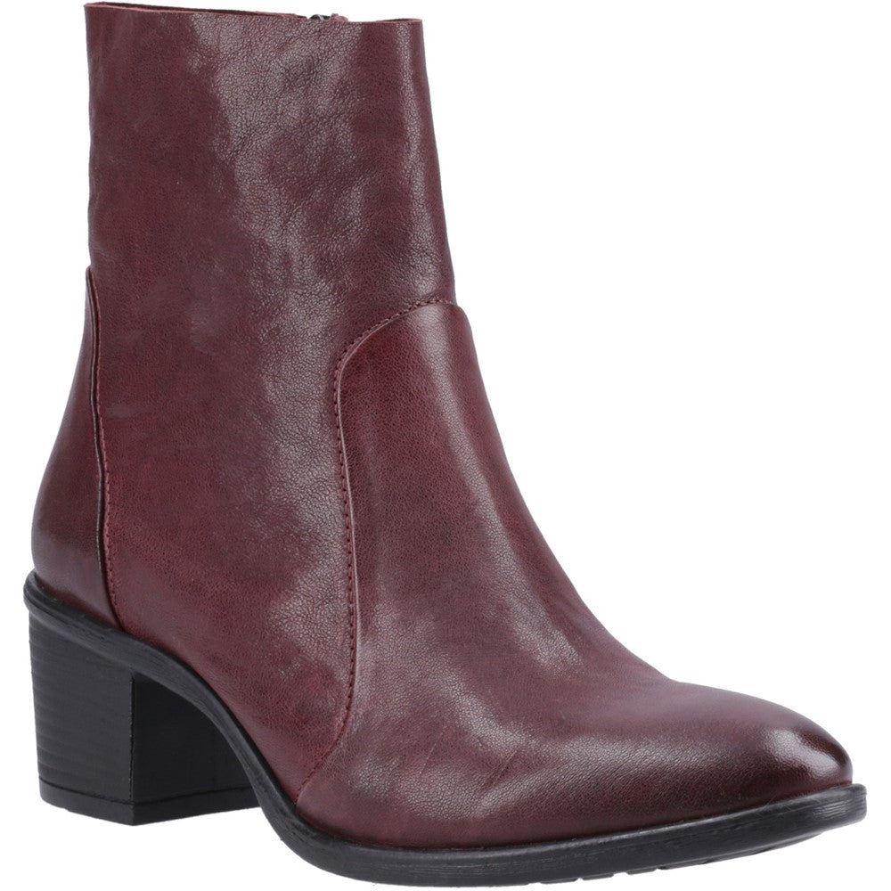 Ladies Ankle Boots Plum Hush Puppies Winona Ankle Boots
