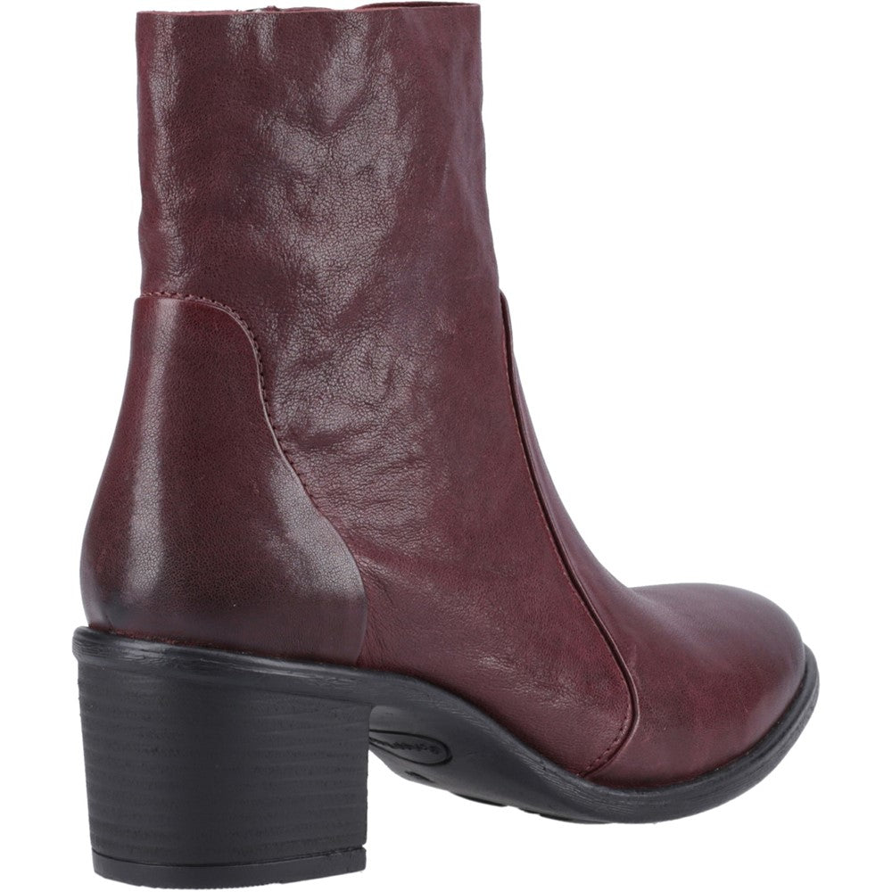 Ladies Ankle Boots Plum Hush Puppies Winona Ankle Boots