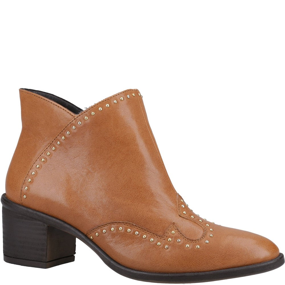 Ladies Ankle Boots Tan Hush Puppies Waverly Ankle Boots