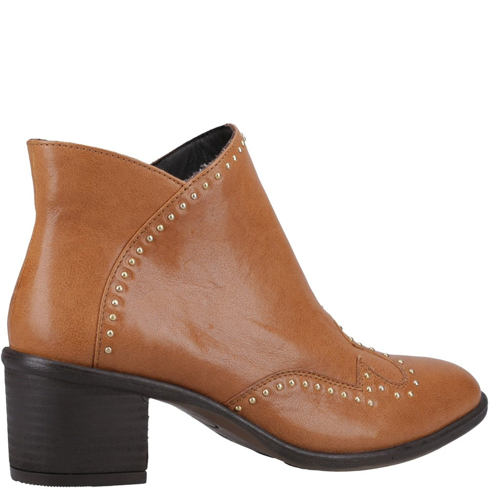 Ladies Ankle Boots Tan Hush Puppies Waverly Ankle Boots