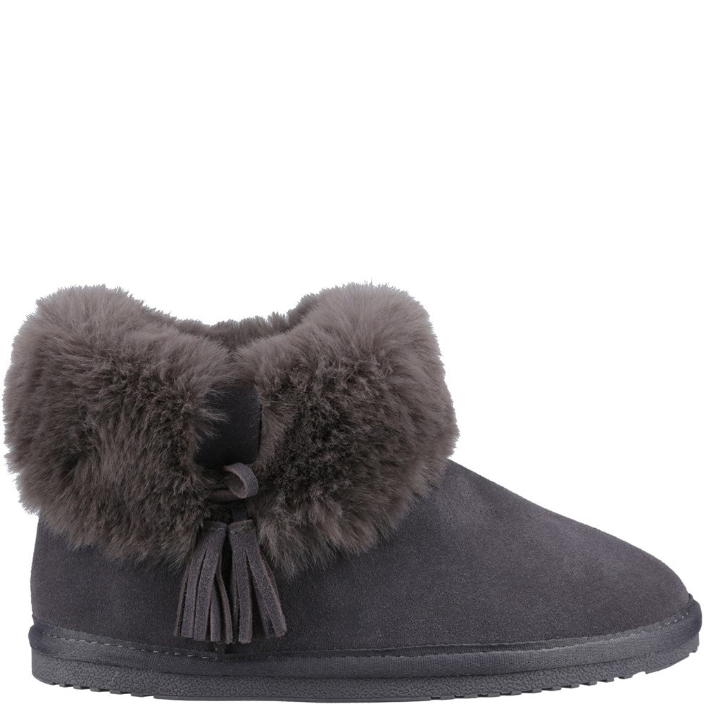 Classic Ladies Slippers Grey Hush Puppies Ayana Slippers