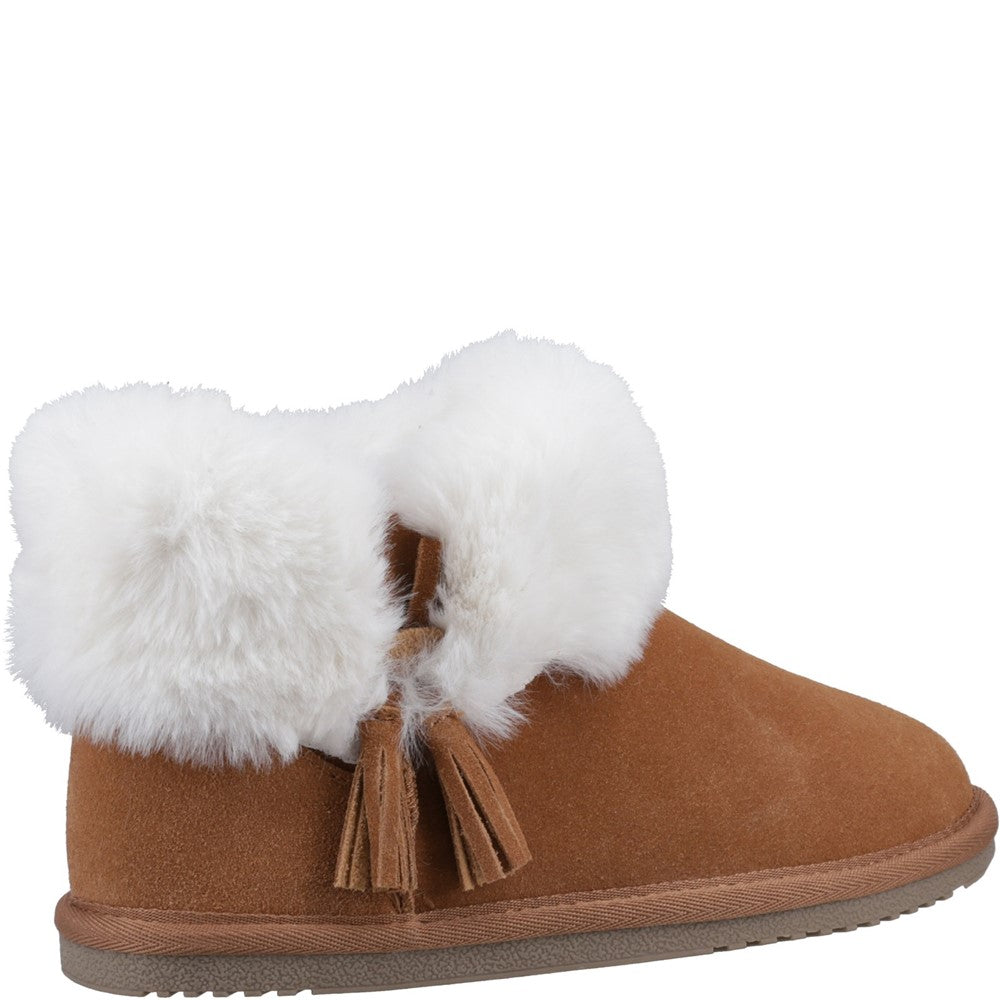 Classic Ladies Slippers Tan Hush Puppies Ayana Slippers