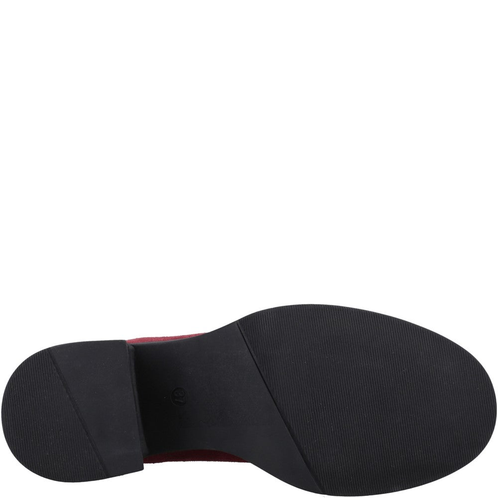 Slip On Ladies Shoes Bordeaux Hush Puppies Adelaide Loafer