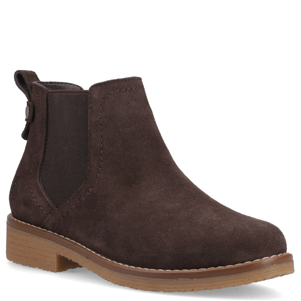 Ladies Ankle Boots Chocolate Hush Puppies Becca Ankle Boots
