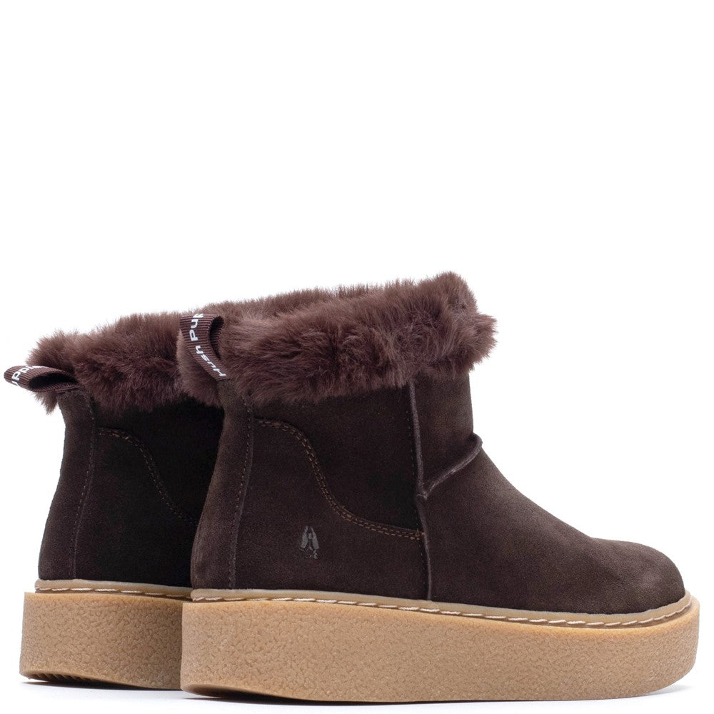 Ladies Ankle Boots Chocolate Hush Puppies Becca Ankle Boots