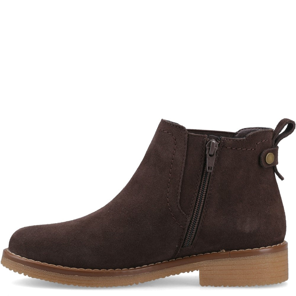 Ladies Ankle Boots Chocolate Hush Puppies Becca Ankle Boots
