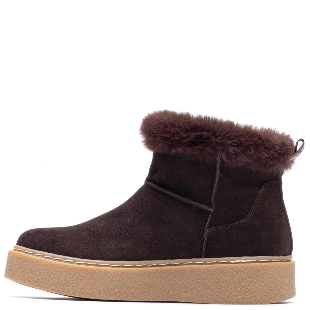 Ladies Ankle Boots Chocolate Hush Puppies Becca Ankle Boots