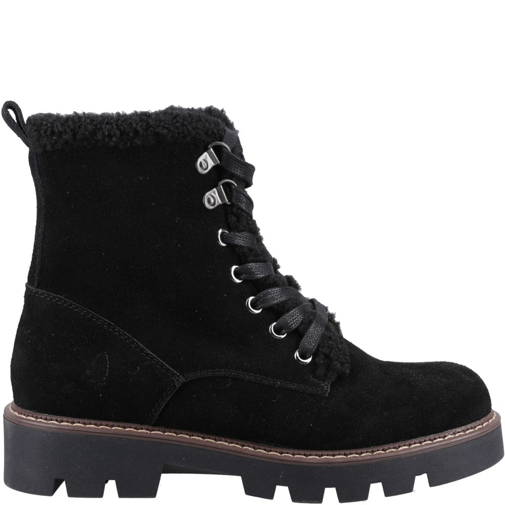 Ladies Ankle Boots Black Hush Puppies Aurelia Ankle Boots