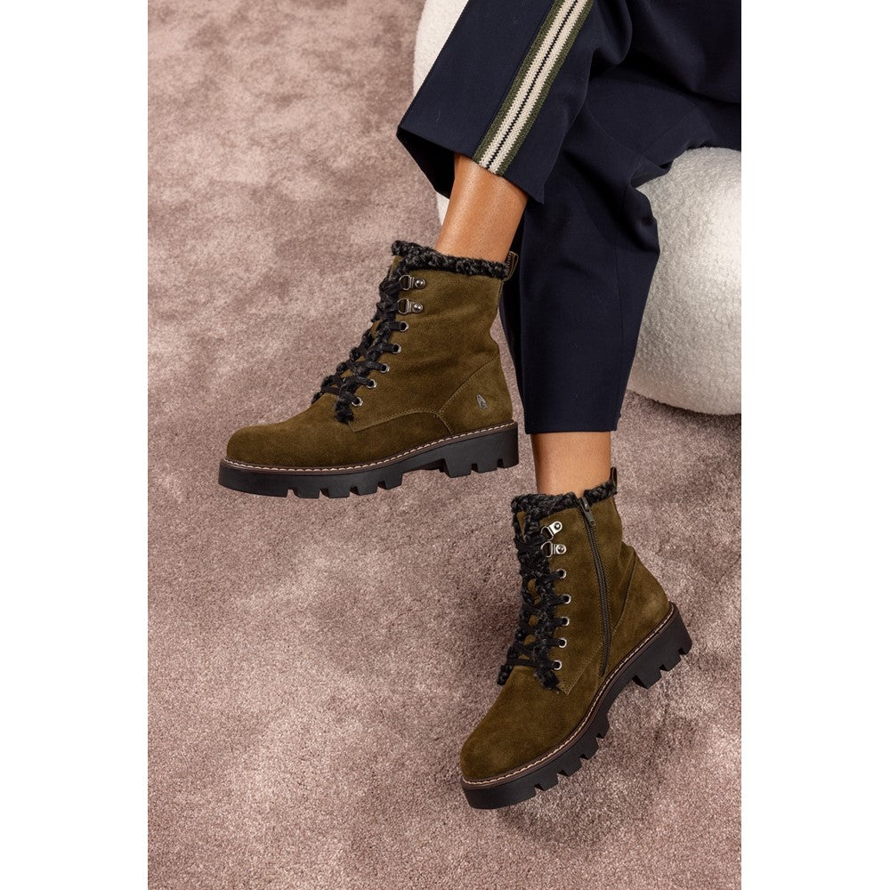 Ladies Ankle Boots Khaki Hush Puppies Aurelia Ankle Boots
