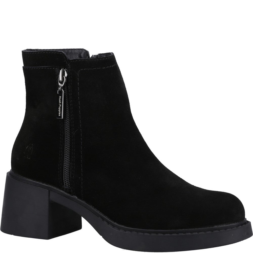 Ladies Ankle Boots Black Hush Puppies Adele Ankle Boots