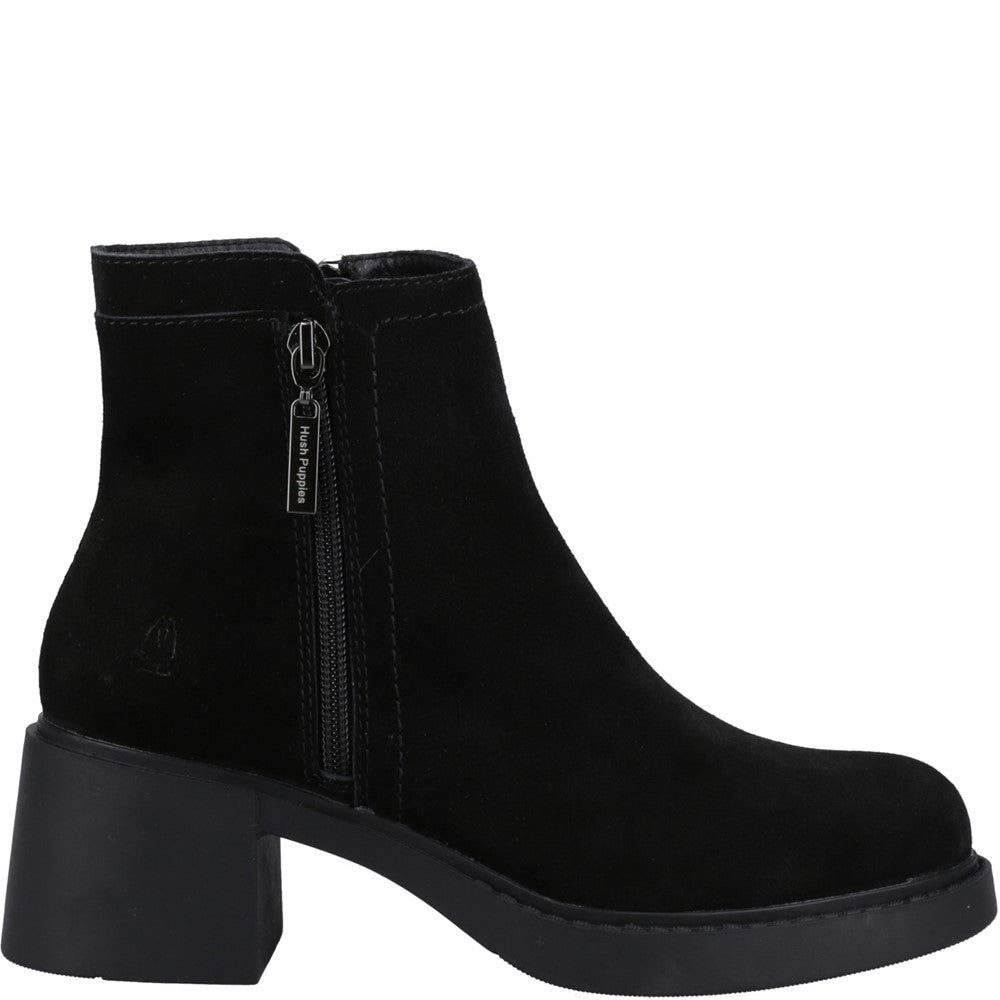 Ladies Ankle Boots Black Hush Puppies Adele Ankle Boots