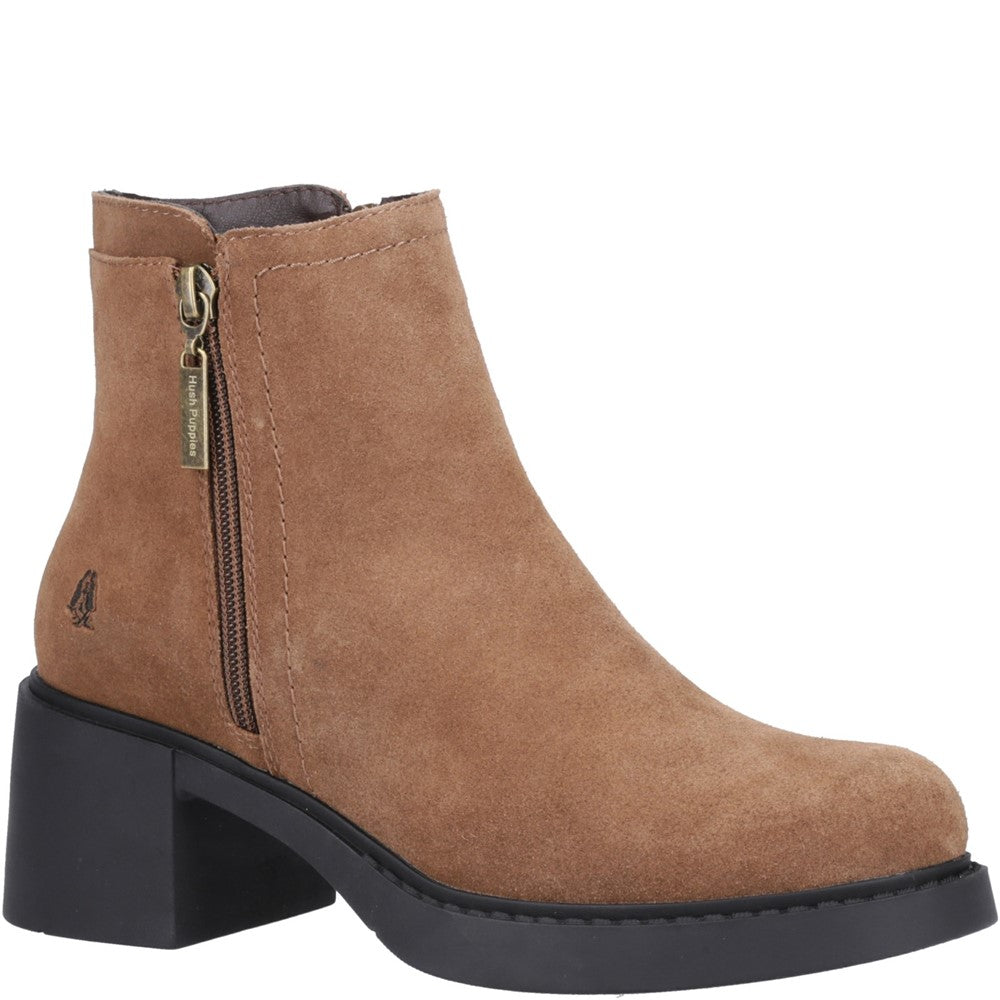 Ladies Ankle Boots Tan Hush Puppies Adele Ankle Boots