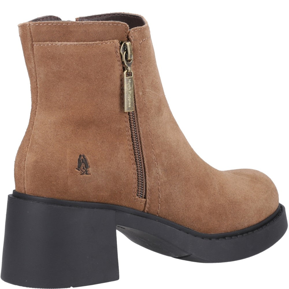 Ladies Ankle Boots Tan Hush Puppies Adele Ankle Boots