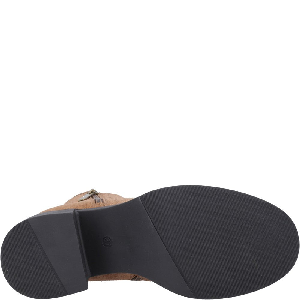 Ladies Ankle Boots Tan Hush Puppies Adele Ankle Boots