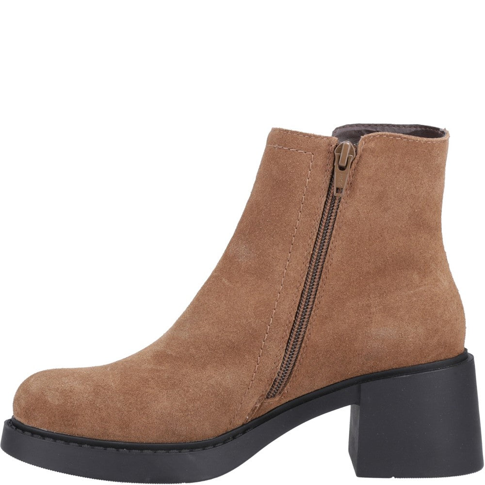 Ladies Ankle Boots Tan Hush Puppies Adele Ankle Boots