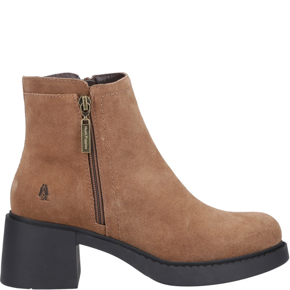 Ladies Ankle Boots Tan Hush Puppies Adele Ankle Boots