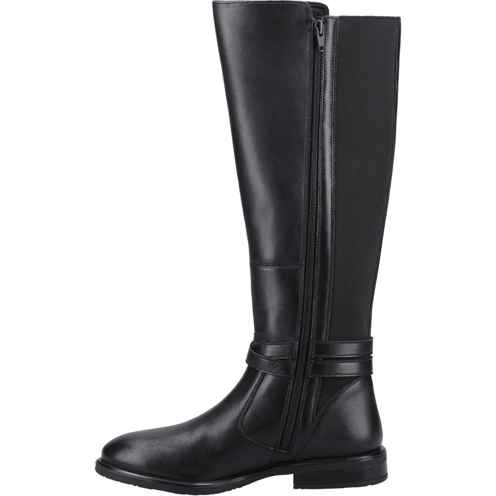 Ladies Long Boots Black Hush Puppies Victoria Long Boots