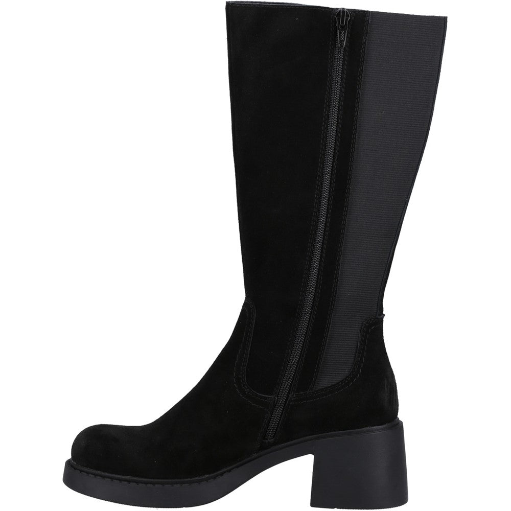 Ladies Long Boots Black Hush Puppies Arabella Long Boots