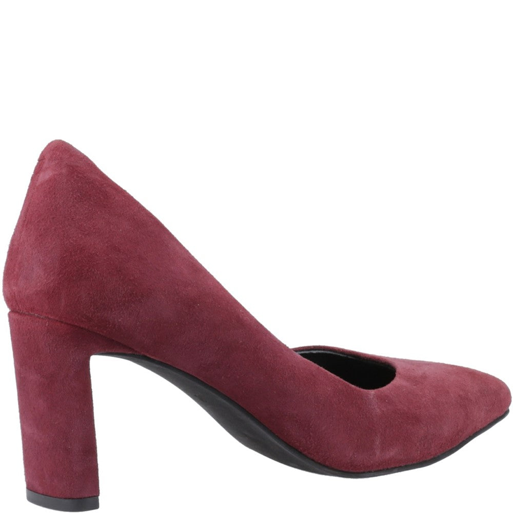 Court Ladies Shoes Bordeaux Hush Puppies Olivia Court Shoes
