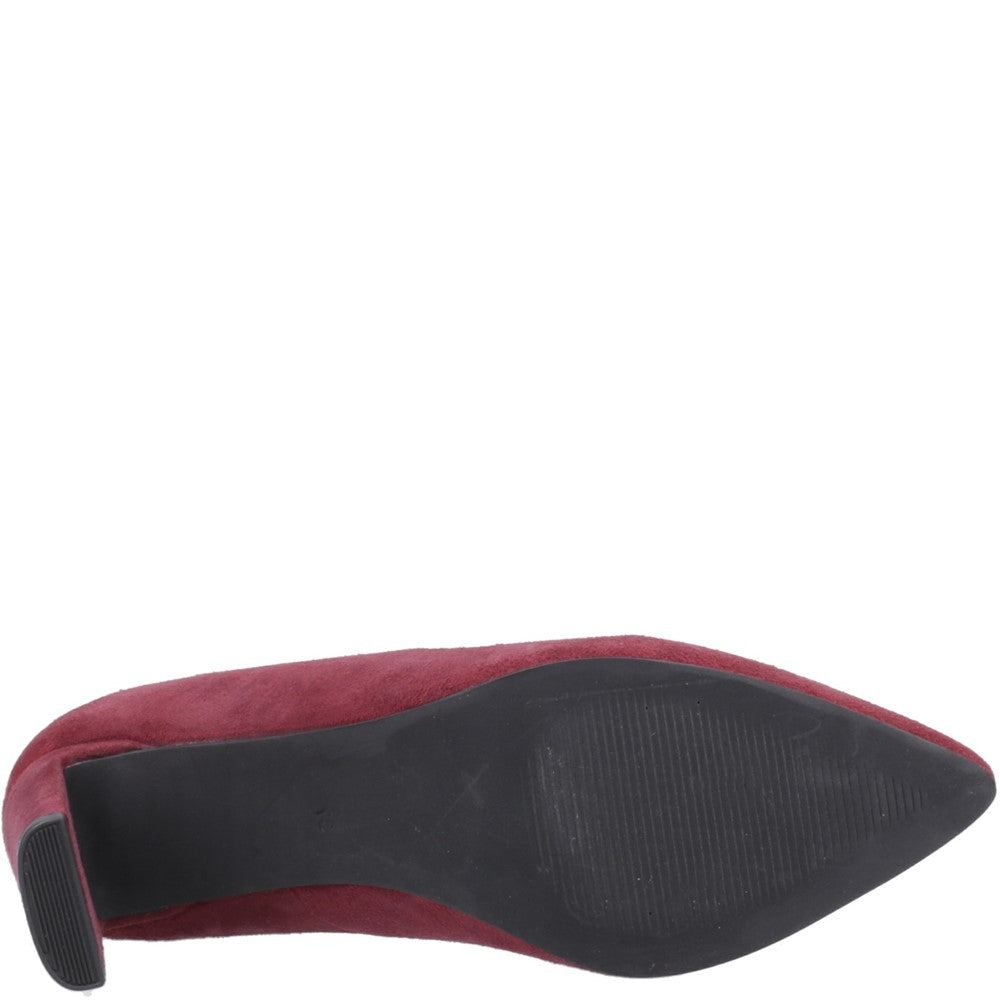 Court Ladies Shoes Bordeaux Hush Puppies Olivia Court Shoes