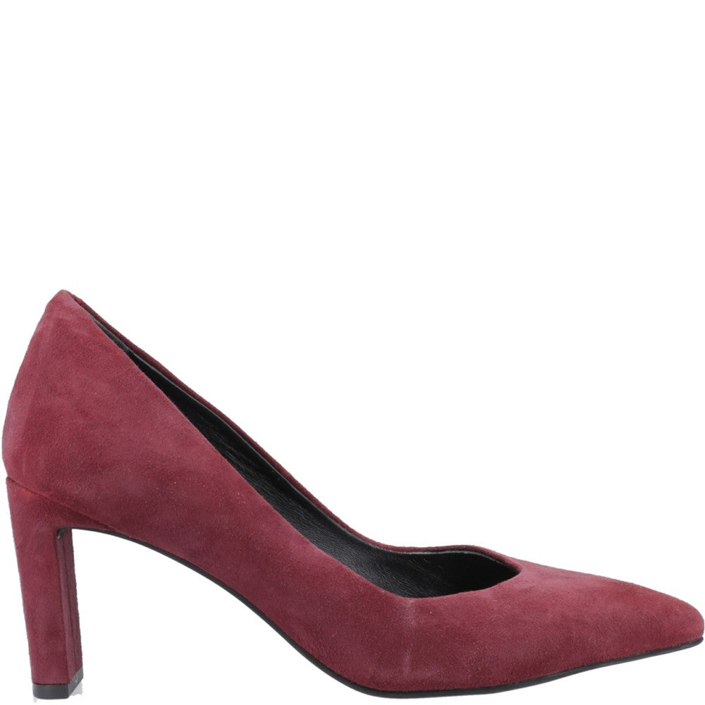 Court Ladies Shoes Bordeaux Hush Puppies Olivia Court Shoes