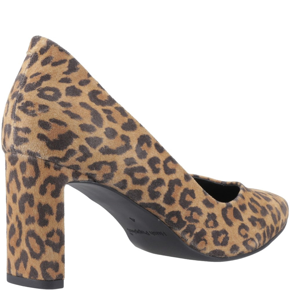 Court Ladies Shoes Leopard Hush Puppies Olivia Court Shoes