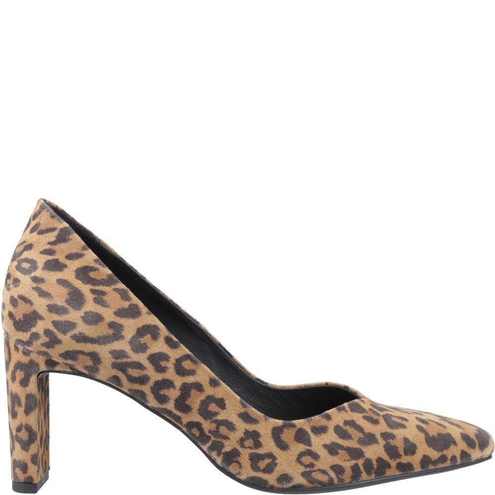 Court Ladies Shoes Leopard Hush Puppies Olivia Court Shoes